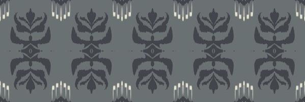 patrón sin costuras de arte tribal floral ikat. étnico geométrico batik ikkat vector digital diseño textil para estampados tela sari mughal cepillo símbolo franjas textura kurti kurtis kurtas