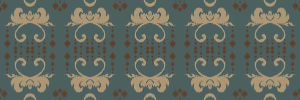 Ikkat or ikat fabric batik textile seamless pattern digital vector design for Print saree Kurti Borneo Fabric border brush symbols swatches designer
