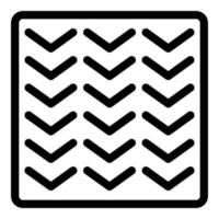 Linear paving icon, outline style vector