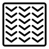 Linear paving icon, outline style vector