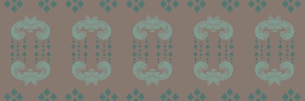 Ikat border tribal African Seamless Pattern. Ethnic Geometric Batik Ikkat Digital vector textile Design for Prints Fabric saree Mughal brush symbol Swaths texture Kurti Kurtis Kurtas