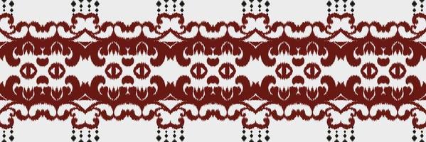 Ikat border tribal chevron Seamless Pattern. Ethnic Geometric Batik Ikkat Digital vector textile Design for Prints Fabric saree Mughal brush symbol Swaths texture Kurti Kurtis Kurtas