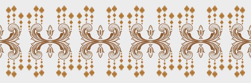 Ikat chevron batik textile seamless pattern digital vector design for Print saree Kurti Borneo Fabric border brush symbols swatches stylish