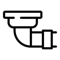 Architecture gutter icon, outline style vector