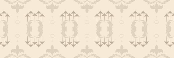 ikat textura batik textil patrón sin costuras diseño vectorial digital para imprimir saree kurti borneo borde de tela símbolos de pincel muestras diseñador vector