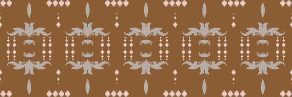 Ethnic ikat texture batik textile seamless pattern digital vector design for Print saree Kurti Borneo Fabric border brush symbols swatches stylish