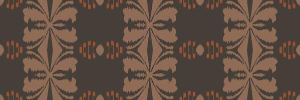 batik textil ikkat o ikat vector patrón sin costuras diseño de vector digital para imprimir saree kurti borneo borde de tela símbolos de pincel muestras de algodón