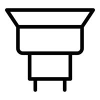 Maintenance gutter icon, outline style vector