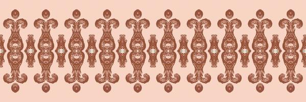 Batik Textile Motif ikat damask seamless pattern digital vector design for Print saree Kurti Borneo Fabric border brush symbols swatches designer