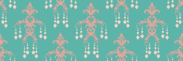 Ikat Damask Scandinavian embroidery, ikat seamless pattern tribal backgrounds, Motif Vector Digital textile Asian Design ancient art for Prints Fabric saree Mughal Swaths texture Kurti Kurtis Kurtas