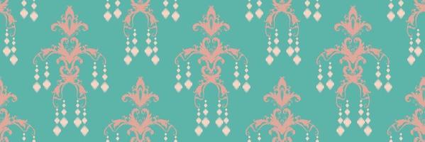 Ikat Damask Scandinavian embroidery, ikat seamless pattern tribal backgrounds, Motif Vector Digital textile Asian Design ancient art for Prints Fabric saree Mughal Swaths texture Kurti Kurtis Kurtas