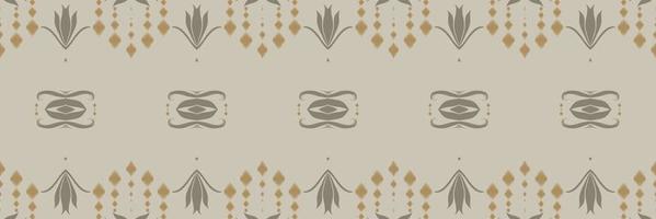 Ikat border tribal chevron Seamless Pattern. Ethnic Geometric Batik Ikkat Digital vector textile Design for Prints Fabric saree Mughal brush symbol Swaths texture Kurti Kurtis Kurtas