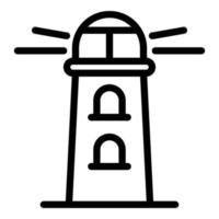 Lighthouse icon, outline style vector