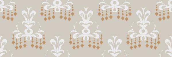 Ikat Damask Scandinavian embroidery, ikat seamless pattern, Ethnic nativity Digital textile Asian Design ancient art for Prints Fabric saree Mughal Swaths texture Kurti Kurtis Kurtas vector