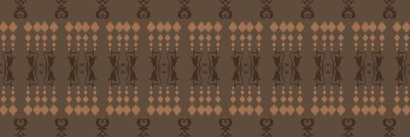 Ikat seamless pattern tribal chevron Seamless Pattern. Ethnic Geometric Ikkat Batik Digital vector textile Design for Prints Fabric saree Mughal brush symbol Swaths texture Kurti Kurtis Kurtas