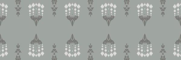 motivo ikat diseño batik textil patrón sin costuras diseño vectorial digital para imprimir saree kurti borde de tela símbolos de pincel muestras ropa de fiesta vector