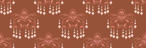 Ikat Damask Scandinavian embroidery, ikat seamless pattern tribal backgrounds, Ethnic nativity Digital textile Asian Design ancient art for Prints Fabric saree Mughal Swaths texture Kurti Kurtis vector
