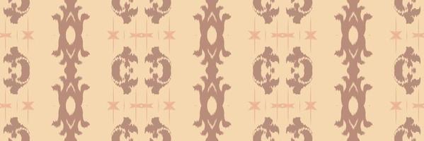 textil batik ikkat o ikat damasco patrón sin costuras diseño vectorial digital para imprimir saree kurti borneo borde de tela símbolos de pincel muestras ropa de fiesta vector