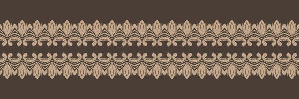 batik textil ikkat o ikat triángulo patrón sin costuras diseño de vector digital para imprimir saree kurti borneo borde de tela símbolos de pincel muestras de algodón