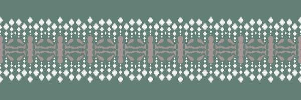 Ikat border tribal abstract Seamless Pattern. Ethnic Geometric Batik Ikkat Digital vector textile Design for Prints Fabric saree Mughal brush symbol Swaths texture Kurti Kurtis Kurtas