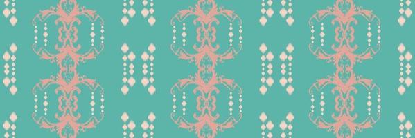 Batik Textile Ethnic ikat texture seamless pattern digital vector design for Print saree Kurti Borneo Fabric border brush symbols swatches party wear