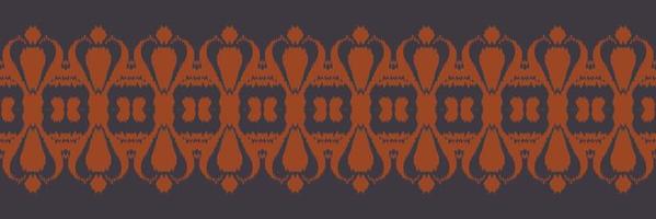 batik textil ikat marco de patrones sin fisuras diseño vectorial digital para imprimir saree kurti borneo borde de tela símbolos de pincel muestras ropa de fiesta vector