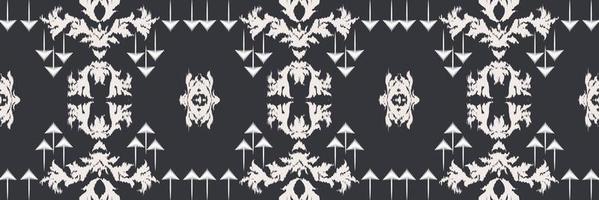 Ikat triangle batik textile seamless pattern digital vector design for Print saree Kurti Borneo Fabric border brush symbols swatches party wear