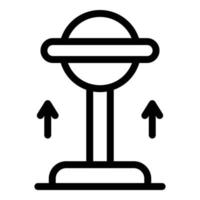 Pendulum tool icon, outline style vector