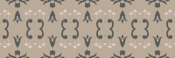 ikat textura batik textil patrón sin costuras diseño vectorial digital para imprimir saree kurti borneo borde de tela símbolos de pincel muestras ropa de fiesta vector