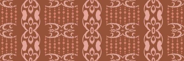 Batik Textile Ikkat or ikat flowers seamless pattern digital vector design for Print saree Kurti Borneo Fabric border brush symbols swatches cotton