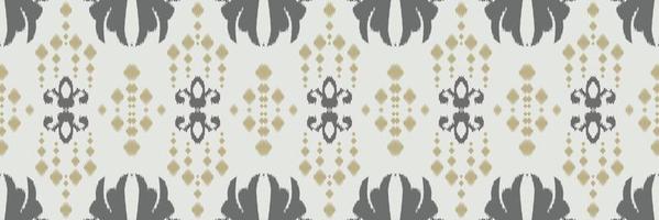 Ikkat or ikat Aztec batik textile seamless pattern digital vector design for Print saree Kurti Borneo Fabric border brush symbols swatches designer