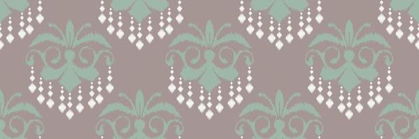bordado escandinavo de damasco ikat, fondos tribales sin costura ikat, motivo vectorial textil digital diseño asiático arte antiguo para estampados tela saree mughal franjas textura kurti kurtis kurtas vector