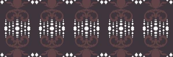Ikat seamless pattern tribal chevron Geometric Traditional ethnic oriental design for the background. Folk embroidery, Indian, Scandinavian, Gypsy, Mexican, African rug, wallpaper. vector