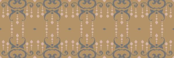 Ikat seamless tribal abstract Geometric Traditional ethnic oriental design for the background. Folk embroidery, Indian, Scandinavian, Gypsy, Mexican, African rug, wallpaper. vector