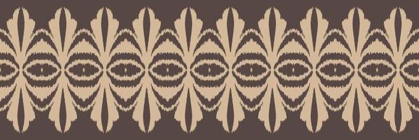 Batik Textile ikat frame seamless pattern digital vector design for Print saree Kurti Borneo Fabric border brush symbols swatches designer
