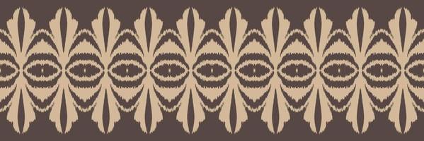 batik textil ikat marco de patrones sin fisuras diseño vectorial digital para imprimir saree kurti borneo borde de tela símbolos de pincel muestras diseñador vector