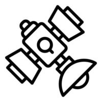 Satellite tower icon, outline style vector