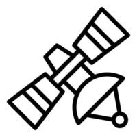 Transmission satellite icon, outline style vector