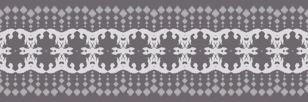 Ikat border tribal background Seamless Pattern. Ethnic Geometric Batik Ikkat Digital vector textile Design for Prints Fabric saree Mughal brush symbol Swaths texture Kurti Kurtis Kurtas
