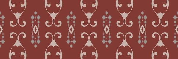 motivo ikat chevron batik textil patrón sin costuras diseño vectorial digital para imprimir saree kurti borde de tela símbolos de pincel muestras ropa de fiesta vector