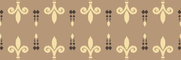 motivo africano ikat batik textil patrón sin costuras diseño vectorial digital para imprimir sari kurti borde de tela símbolos de pincel muestras diseñador vector