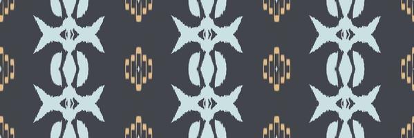 batik textil ikkat o ikat vector patrón sin costuras diseño de vector digital para imprimir saree kurti borneo borde de tela símbolos de pincel muestras ropa de fiesta