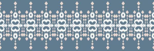 Ikat border tribal color Seamless Pattern. Ethnic Geometric Ikkat Batik Digital vector textile Design for Prints Fabric saree Mughal brush symbol Swaths texture Kurti Kurtis Kurtas
