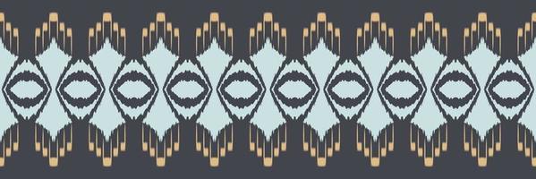 Ikat border tribal African Seamless Pattern. Ethnic Geometric Ikkat Batik Digital vector textile Design for Prints Fabric saree Mughal brush symbol Swaths texture Kurti Kurtis Kurtas
