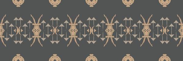 Batik Textile ikat flowers seamless pattern digital vector design for Print saree Kurti Borneo Fabric border brush symbols swatches cotton