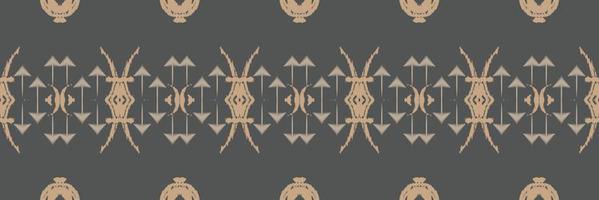 Batik Textile ikat flowers seamless pattern digital vector design for Print saree Kurti Borneo Fabric border brush symbols swatches cotton