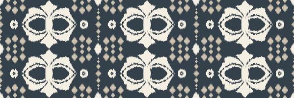 motivo textil batik ikat triángulo patrón sin costuras diseño de vector digital para imprimir saree kurti borneo borde de tela símbolos de pincel muestras diseñador