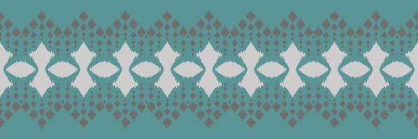 Ikat border tribal background Seamless Pattern. Ethnic Geometric Batik Ikkat Digital vector textile Design for Prints Fabric saree Mughal brush symbol Swaths texture Kurti Kurtis Kurtas