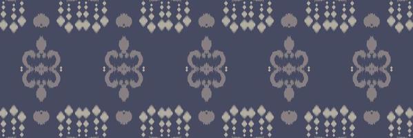 motivo textil batik ikat raya patrón sin costuras diseño vectorial digital para imprimir saree kurti borneo borde de tela símbolos de pincel muestras de algodón vector