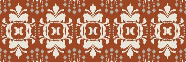 Ikat floral tribal cross Seamless Pattern. Ethnic Geometric Batik Ikkat Digital vector textile Design for Prints Fabric saree Mughal brush symbol Swaths texture Kurti Kurtis Kurtas